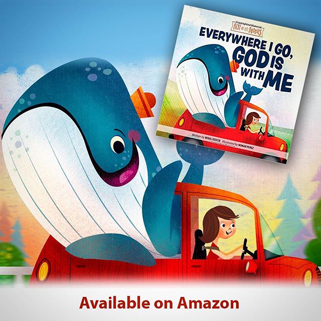 New Board book I worked on for Group Publishing, "Everywhere I Go God is with Me". It was alot of fun to work on. Go check it out and preoder your copy :) @painted.words